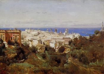 讓 巴蒂斯特 卡米耶 柯羅 View of Genoa from the Promenade of Acqua Sola 讓 巴蒂斯特 卡米耶 柯羅 View of Genoa from the Promenade of Acqua Sola